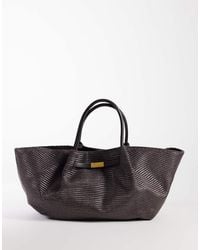 Gina Tricot - Straw Structured Tote Bag - Lyst