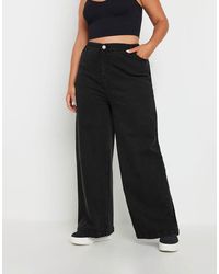 Yours Clothing - Wide Leg Slouchy Jeans - Lyst