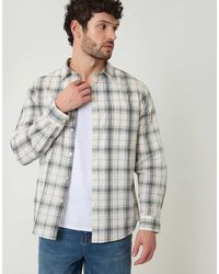 Threadbare - Check Cotton Long Sleeve Shirt - Lyst