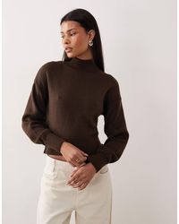 ASOS - High Neck Sweater - Lyst