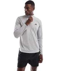 adidas Originals - Adidas Training Essentials 1/4 Zip Top - Lyst