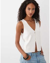 GOOD AMERICAN - Knit Open Front Top - Lyst