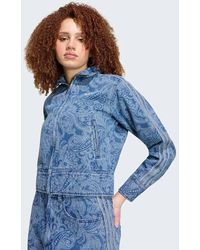 adidas Originals - Adidas Liberty London Firebird Denim Tracktop - Lyst