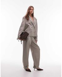 ASOS - Tailored Belted Tapered Leg Trouser - Lyst