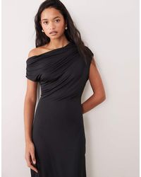 ONLY - Slinky Off-shoulder Bodycon Maxi Dress - Lyst