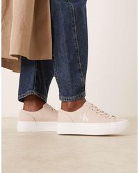 Calvin Klein - Jeans Vulc Flatform Canvas Trainers - Lyst