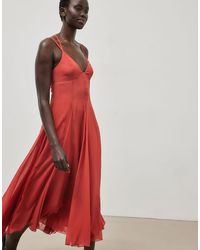NA-KD - Chiffon Strap Midi Dress - Lyst