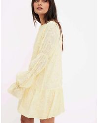NA-KD - Sleeve Detail Deep Back Dress - Lyst