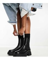 ASOS - Wide Fit Anthem Chunky Chelsea Boots - Lyst