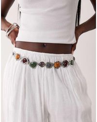 ASOS - Cinturón De Cadena Con Detalles De Resina De - Lyst