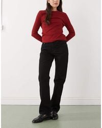 Weekday - Laika Mid Waist Straight Leg Jeans - Lyst