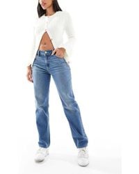 Hollister - Jeans Met Hoge Taille En Rechte Pijpen - Lyst
