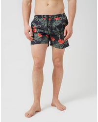 Brave Soul - Printed Swim Shorts - Lyst