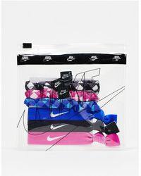 Nike - Confezione da 6 elastici per capelli misti con borsetta - Lyst