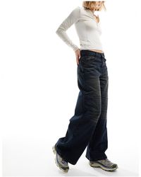 Collusion - X013 - jeans a fondo ampio a vita medio alta lavaggio scuro - Lyst