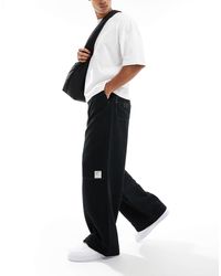 ASOS - Super Baggy Cord Trouser With Contrast Stitch - Lyst