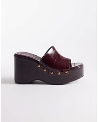 ASOS - Tara Eel Effect Wedges - Lyst