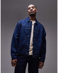 TOPMAN - Giacca Di Jeans Grezzo - Lyst