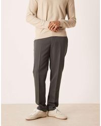 ASOS - Smart Slim Trousers With Elasticated Waist - Lyst