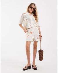 Vero Moda - Crochet Shorts - Lyst