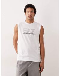 EA7 - Armani Train Visability Relaxed Fit Tank Vest - Lyst