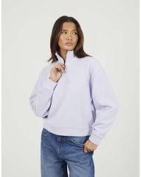 Brave Soul - Half Zip Polar Fleece Sweatshirt - Lyst