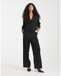 Pieces - Tailored High Waisted Wide Leg Trousers Co-ord - Lyst