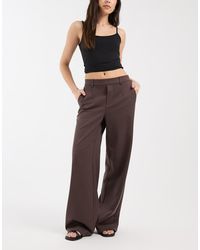 Object - Wide Leg Tailored Trouser - Lyst
