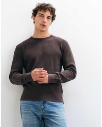 Hollister - Waffle Long Sleeve Crew Neck Top - Lyst