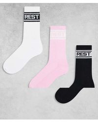 Brave Soul - Set Van 3 Paar Sportsokken Met Logo - Lyst