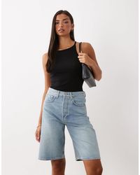 ARKET - Loose Fit Denim Shorts - Lyst