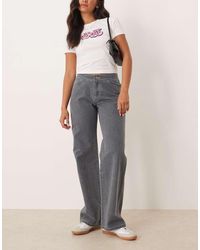 Roxy - Chloe Kim Pop Stitch Low Rise Relaxed Straight Leg Trousers - Lyst