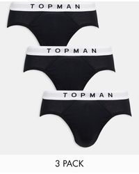 TOPMAN - 3 Pack Briefs - Lyst