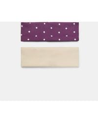 Stradivarius - Set Of 2 Elasticated Polka Dot Hair Bands - Lyst
