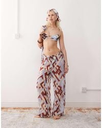 Reclaimed (vintage) - Pull On Sheer Beach Trouser - Lyst