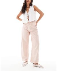 ASOS - Jean ample à taille haute - vieilli délavé - Lyst
