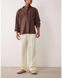 ASOS - Tailored Pleated Wide Leg Trousers - Lyst