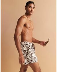 South Beach - Palm Tree Print Swimshort - Lyst