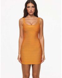 House Of Cb - The Og Mango Scoop Neck Bandage Mini Dress - Lyst