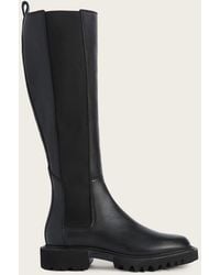 AllSaints - Maeve Leather Boots - Lyst