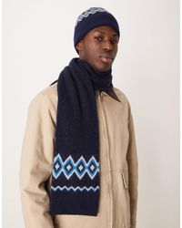 ARKET - Écharpe en laine à motif jacquard à assortir - Lyst