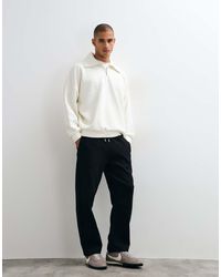 ASOS - Jogger Met Wijde Pijpen Van Scuba-Achtige Stof - Lyst