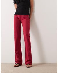 Oh Polly - Modal Mid Rise Fla Trousers - Lyst