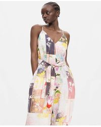 Desigual - Printed Long Jumpsuit - Lyst