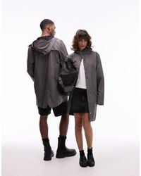 Rains - 12020 Unisex Waterproof Long Hooded Jacket - Lyst