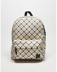 Vans Deana Iii Checkerboard Backpack - White