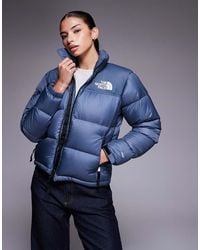 The North Face - Chaqueta Gris Acolchada 1996 Retro Nuptse De - Lyst