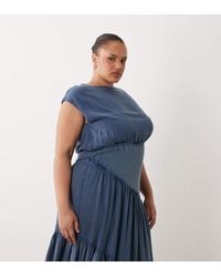 ASOS - Asos Design Curve Sleeveless Slash Neck Hybrid Maxi Dress - Lyst