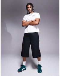 ASOS - Pantaloncini Taglio Lungo Neri - Lyst