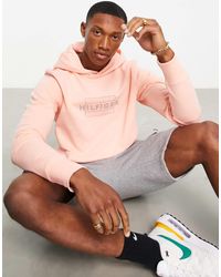 Tommy Hilfiger - Linear Flag Logo Hoodie - Lyst